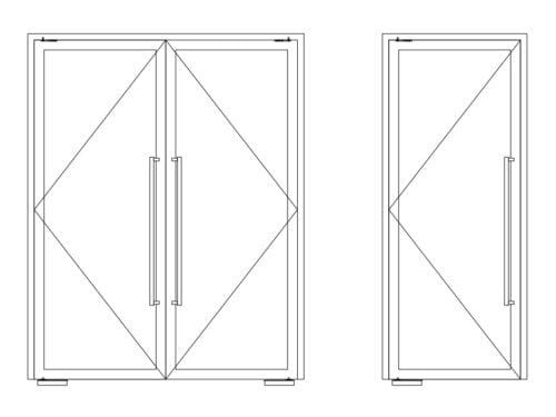FLOOR SPRING DOOR SYSTEM-door-drawing